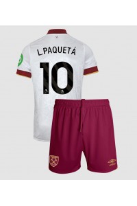 West Ham United Lucas Paqueta #10 Babyklær Tredje Fotballdrakt til barn 2024-25 Korte ermer (+ Korte bukser)